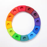 Grimm's Geburtstagsring Regenbogen_12 Teile_von oben
