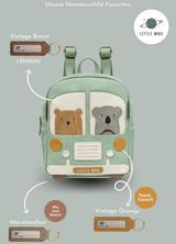 Little Who Rucksack Bulli Boris Namensschild Optionen