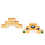 Farbtreppe mit Lichtbauquadern | 16 Teile