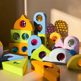 Märchenfenster Pastell von Bauspiel von Sonne durchleuchtet