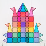 Connetix-Konstruktion aus Glitter Castle Pack