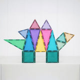 Dino gebaut aus Connetix Glitter Castle Pack