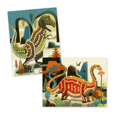 Djeco Mosaik Bastelset Metallische Dinosaurier_Beispielbilder