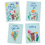 Hallo große weite wunderschöne Welt_Babymeilensteinkarten von Frau Ottilie_Beispiele