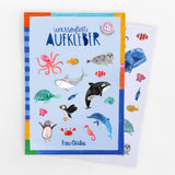 Wasserfeste Aufkleber von Frau Ottilie_Wildes Meer