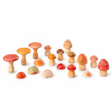 18 handbemalte Mushroom Growe Holzpilze von Grapat