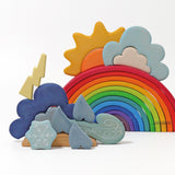 Grimm's Bauspiel Wetter mit Regenbogen