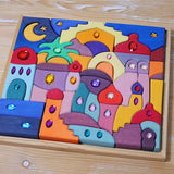 Glitzermandala Morgenland | 52 Teile im Holzrahmen