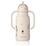 Kindertrinkflasche Kimmie von Liewood Modell All together mit Strohalm