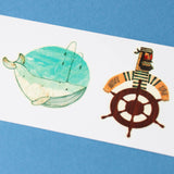 Wal und Piraten Kindertattoo von Londji