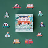 Puzzle "Petit Voyage" von Londji inkl. 10 Fahrzeugen