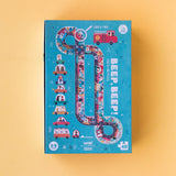 Rückseite der Verpackung von Puzzle Beep Beep! von Londji