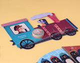 Ausschnitt von Londji Puzzle "My little train" mit 10 kleinen Puzzeln