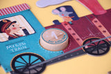 Detailansicht von Londji Puzzle "My little train" mit 10 kleinen Puzzeln