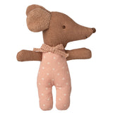 Schläfrige Babymaus in Streichholzschachtel-rose-von Maileg_wache Seite