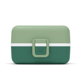 Seitenansicht von Lunchbox Bento-Box von Monbento im Design Greenforest