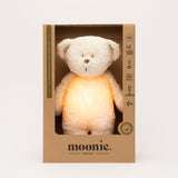 Moonie Einschlafhilfe Teddybär im Farbton Polarweiß in Verpackung