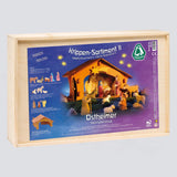 Holzbox von Ostheimer Krippen-Sortiment II mit 12 Figuren