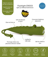 Eigenschaften von Krokodil Taschenlampe von Rabbit & Friends