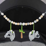 Gehäkelte Kinderwagen-Kette aus Bio-Baumwolle Koala Coco von Sindibaba_06