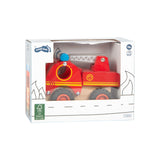 Feuerwehrfahrzeug aus FSC®-zertifiziertem Holz von small foot in Verpackung