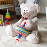Großer Teddy mit Brummkreisel Kunterbunt von small foot