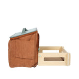 Spielset Pferd mit Stall und Zubehör mit brauner Tasche von small foot_08
