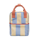 Kinderrucksack Small stripes cloud blue & twiggy beige von Sticky Lemon_01