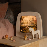 Toverlux Lampe mit leuchtender Einhorn-Silhouette im Kinderzimmer