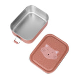 Kleine Lunchbox Mrs. Cat von Trixie Unterteil und Deckel