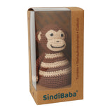 Gehäkeltes Stehaufmännchen Affe CHARLIE von SindiBaba_Verpackung