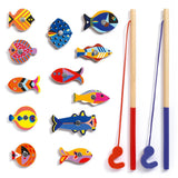 Magnet-Angelspiel "Grafische Fische" von Djeco_alle Bestandteile