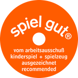 Kuscheltier Berner Sennenhund liegend von Hermann Teddy_40 cm_Spiel gut-Abzeichen