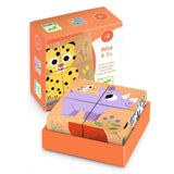 Holz-Würfelpuzzle Wild & Co von Djeco_Verpackung