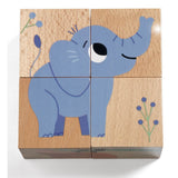 Holz-Würfelpuzzle Wild & Co von Djeco_Detailansicht Elefant