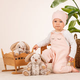 Kuscheltier Schlenkerhase von Teddy Hermann_25 cm_Plüschtier Qualitätsprodukt_Schlenkerhase mit Kind