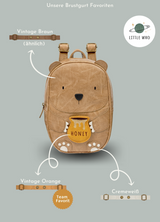 Little-Who-Rucksack-Baer-Karl-Brustgurt-Vintage-Orange