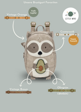 Little-Who-Rucksack-Waschbaer-Waldemar-Brustgurt-Vintage-Orange