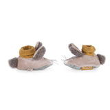 Babyschuhe Kaninchen Trois Lapins aus Baumwolle von Moulin Roty_Ansicht von der Seite