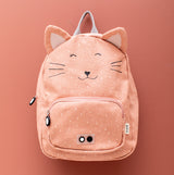 Kinderrucksack Mrs. Cat aus Baumwolle von Trixie_Kindergartenrucksack aufgehängt