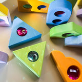 Bauspiel Funkeldächer Pastell Detailansicht