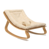 Babywippe LEVO von Charlie Crane mit Fell Bezug "Fur Milk"
