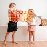 Magnetbausteine Pastel Lemon & Peach Basisplatten 2 Teile von Connetix_02