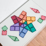 Boden-Konstruktion aus Connetix Magnetbausteine Pastel Mini Pack aus 32 Teilen 