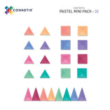 Inhalt Connetix Magnetbausteine Pastel Mini Pack aus 32 Teilen 