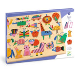 Verpackung von Riesenpuzzle GEO von Djeco mit 22 Tieren