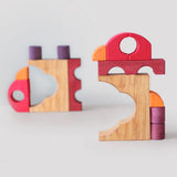 Konstruktion aus Bauspiel Rot von Grimm's