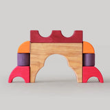 Konstruktion mit Bauspiel Rot von Grimm's