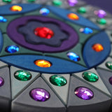 Nahaufnahme von kleinem Glitzermandala von Grimm's