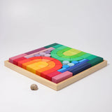 Romanischer Baukasten 62 Bauklötze im Holzrahmen von Grimm's_01